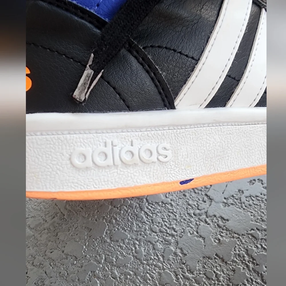 Adidas Kids Black and Blue Sneakers‎